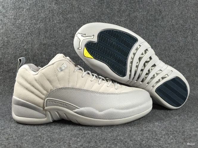 Bmlin Low Air 308317-002 Jordan 12 Suede Grey 0628